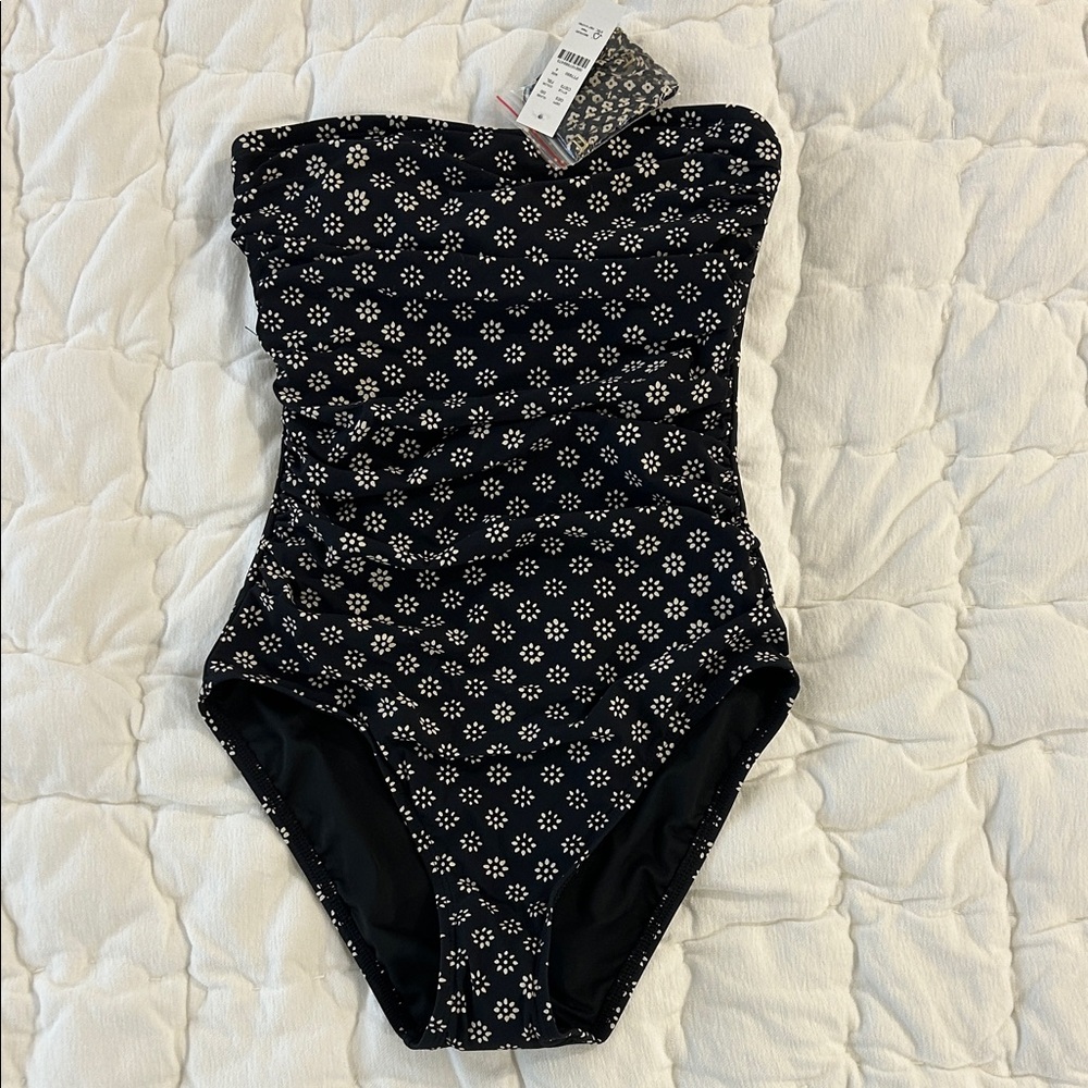 NWT J. Crew Gemma Ruched Bandeau Swimsuit - Picture 6 of 10